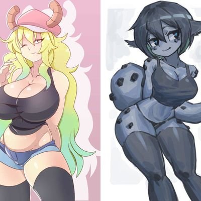 Lucoa and Smolder The horny Dragons