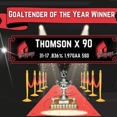 LGCHL Goalie of the year and WHL Eastern all star