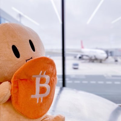 Just a #LittleHODLer traveling the world to tell everyone about #Bitcoin 🧡