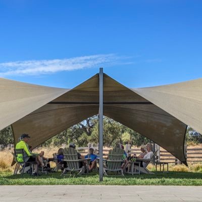 Cool off under a stylish TERRASHADE® structure - portable, flexible, configurable shelter from sun & winds. Ideal for special events, hotels, offices, & homes.