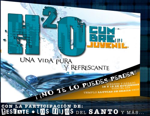 cumbreH2o's profile picture. PREPÁRATE PARA ESTE CUMBRE JUVENIL, EN CIUDAD DE GUATEMALA, IGLESIA LLUVIAS DE GRACIA, NO TE LO PUEDES PERDER!!!!