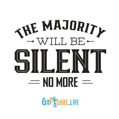 We're part of the silent majority that has decided to stop being silent. 
Check our online store to see how we're empowering people like us speak up. Have fun!