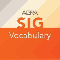 AERA Vocabulary SIG (@aeravocabsig) 's Twitter Profile Photo AERA Vocabulary SIG (@aeravocabsig) 's Twitter Profile Photo