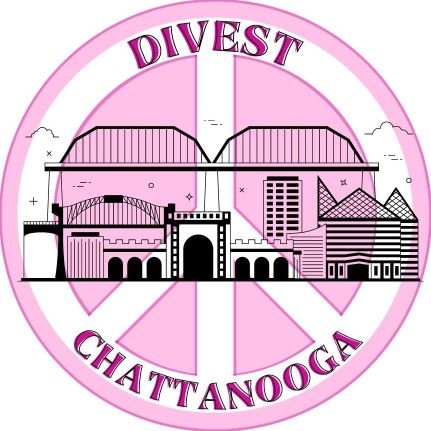 DivestNooga's profile picture. City funds should be invested in our communities - not war. Join Divest Chattanooga in calling on city leadership to remove public funds from weapons companies!