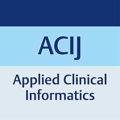 ACI – official eJournal of AMIA and IMIA, publishes peer reviewed articles, to share knowledge between clinical medicine and health IT specialists.
