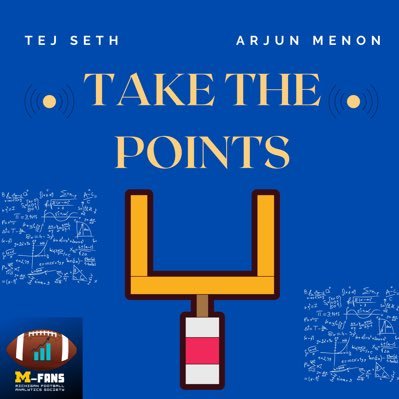 Take the Points is a football analytics podcast hosted by @arjunmenon100 and @tejfbanalytics on @bluewirepods. Episodes are released on Wednesday's and Friday's