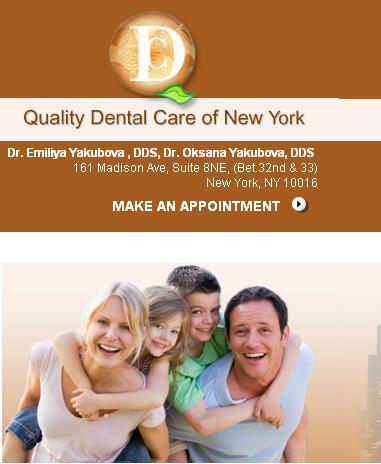 Cosmetic Dentist NYC, Dr. Oksana Yakubova performs cosmetic dentistry in New York, Manhattan & all surrounding New York City areas. Fix an appointment, today.