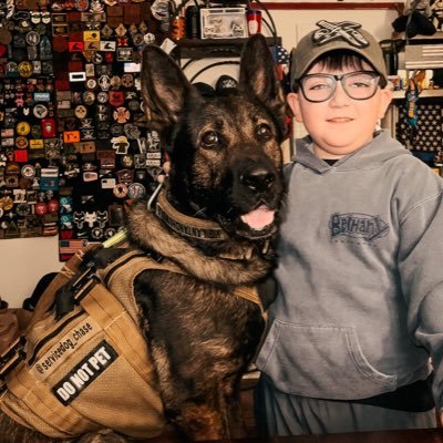 Chase is fulfilling his purpose as a service dog for his kiddo, Jackson, who is on the #autism spectrum. You can find us on Instagram as well! @servicedog_chase