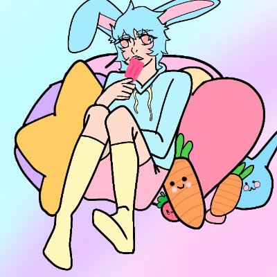 Funky lil manz
🏳️‍⚧️he/they
🎮Lvl 24🎮 
Just a bunny looking for a carrot 🥴 🥕
Amateur artist, pro shit poster