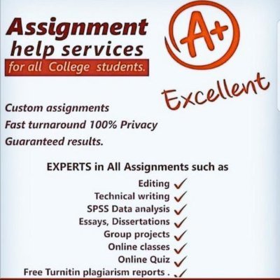 We have very competent academic experts who write top notch papers in all areas of study . Dm or WhatsApp +1 (256) 778-6441
Grade A is guaranteed!