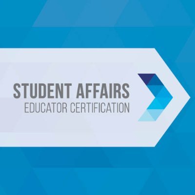 Student Affairs Educator Certification is a set of new, voluntary credentials to demonstrate ongoing learning, competencies & knowledge in student affairs work.