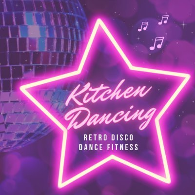 Dance instructor. 80s and 90s music. Kitchen dancer.