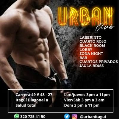 URBAN CLUB, es un sitio para mayores de 18 años ¡ Exclusivo de Hombres ! Cr 49 # 48-27.
¡Lo mejor del Sur!
https://t.co/xu0JyAuW31