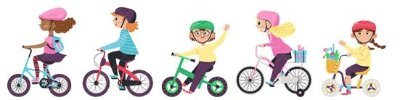 Bike bus to Juniper Green Primary school in Edinburgh: we help children safely travel to school!