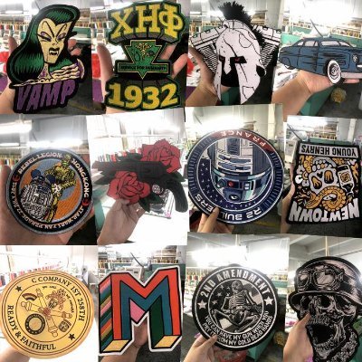 Show customer cases Wholesale custom all kinds of patch badges whatsapp：+8615812815497 Mail：pinyouxiuhua@gmail.com