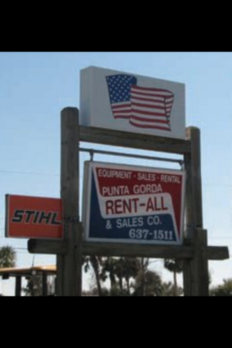 PGRentAll's profile picture. Punta Gorda Rent All is a local, family owned business. We Rent All! Events, parties, catering, equipment, hand tools, STIHL, Honda, Sarlo Mowers, Landscaping.