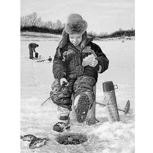 Ice fishing from Minnesota to Maine and back through Canada. Get your tip ups ready and drill a hole. Jigging up giant eyes and pike now.
