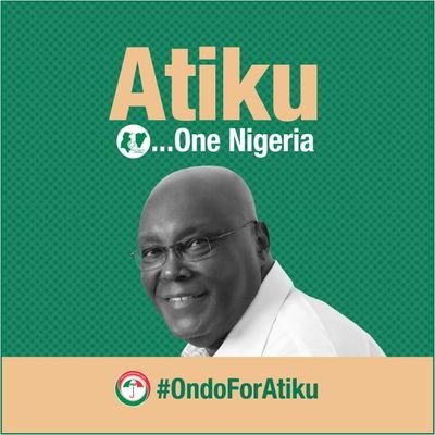 Providing support for everything #ATIKU & effectively getting out the #VOTES from Ondo State.  #OneNigeria
Whatsapp (only)📞: 09084983252
