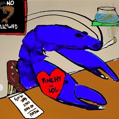 PinchyLol's profile picture. No roadmap, no founders, no bear market.
Only 10k pinchys 
FREE MINT