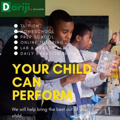 Give your Child the Best in life,Sign up for tuition athttps://dariji.education