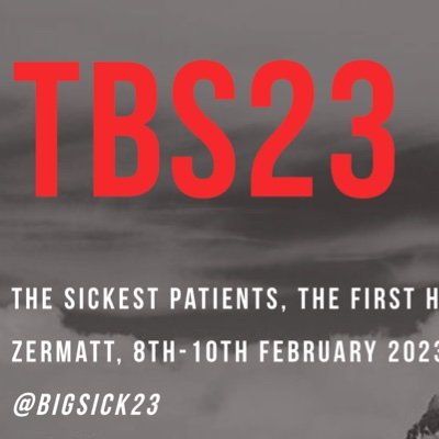 A conference about the first hours in the sickest patients.  Zermatt, 8th-10th February 2023. Information and programme at https://t.co/vzxysmZlEF.