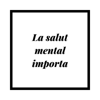 Activista en primera persona per a la salut mental.
M'obro aquest perfil per aprendre.
Soc a instagram amb el nom @lasalutmentalimporta

Enderroquem tabús?