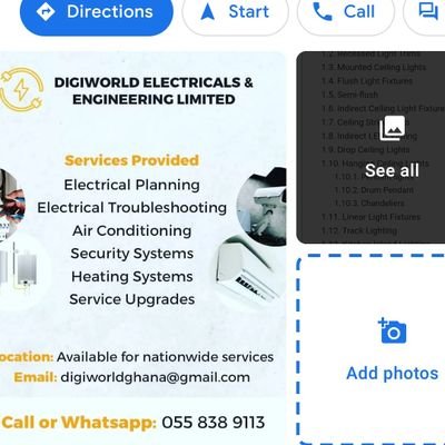 digiworld2022's profile picture. Dear cherished clients ,please kindly contact digiworld electricals engineering limited for all your Electrical installation works ,electrical planning reading.