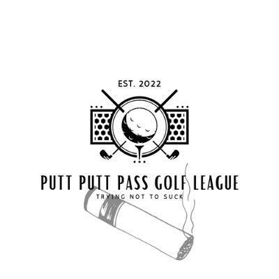 8 friends playing some “competitive” golf. EST 2022 #PPPGL