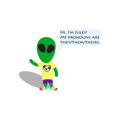 I am writing/illustrating a picture book called Odd Jules about a space alien with a social disorder. I am interested in most things alien and mental health.