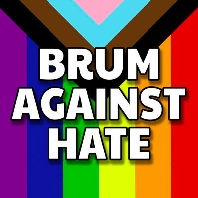 Standing in solidarity with the #Birmingham LGBTQI+ community against hate. #BrumAgainstHate 🏳️‍🌈🏳️‍⚧️