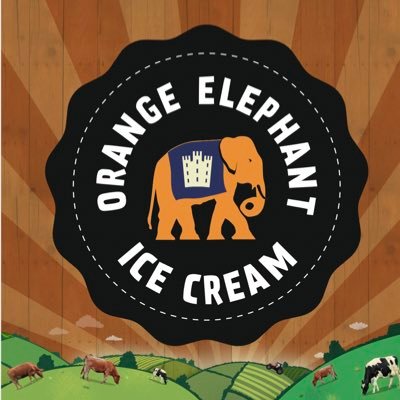 The Orange Elephant ice cream parlour, Drive Thru & Summer Meadow play area. Ice cream is made using milk from Devon's famous orange elephants!