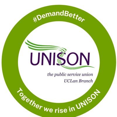 UClan Branch of @unisontheunion. Tweets don't necessarily reflect UNISON official position. Need support? Visit https://t.co/LbZaSIcI2H…