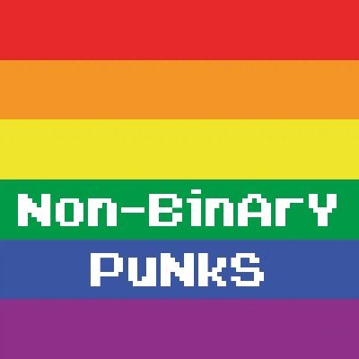 nonbinary_punks's profile picture. OG Crypto Punks converted by hand 1 by 1 into Non-Binary form. 50% of profits to Switchboard LGBTQ+ Helpline. We are now live in support of Pride Month.