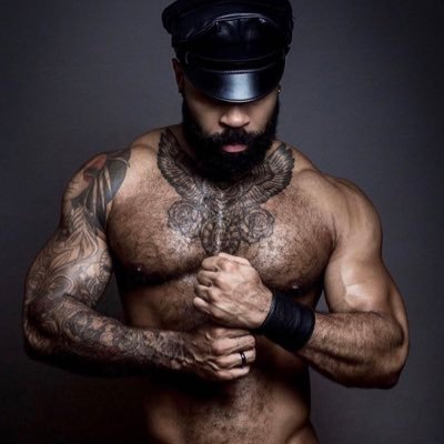 BLK MUSCLE INK LEATHER KINK