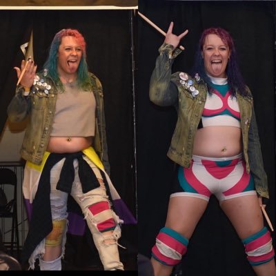 Non-Binary / Trans Woman Pro Wrestler - The THEY/THEM Mayhem - Arm Draggin / Drop Kickin / Rough Ridin / Wrestling Rock Star