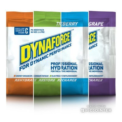 DynaforceSA's profile picture. Dynaforce is an electrolyte replacement drink designed to replace essential minerals, salts and sugars depleted by physical activity and daily life!