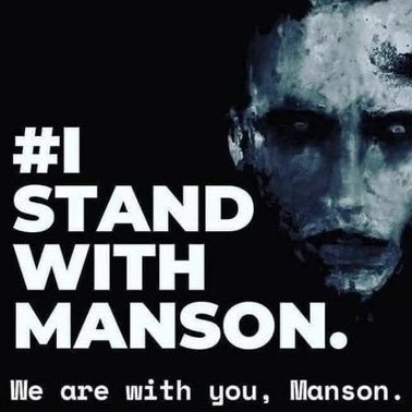 Fuck the court of public opinion! #PostWoke #isupportmarilynmanson