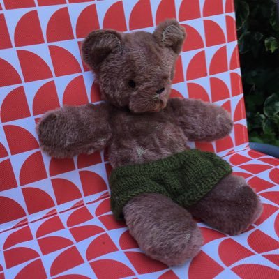 TeddyTedkins's profile picture. Well loved Tedkin busy doing nothing 🧁🌱