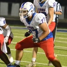 Peachtree Ridge Highschool, Left Offensive Tackle, Offensive guard 6'1 275  #77 Class of 2025