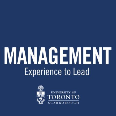 Official Twitter of the Department of Management, University of Toronto Scarborough #UofT #UTSC #ExperienceToLead 🌐