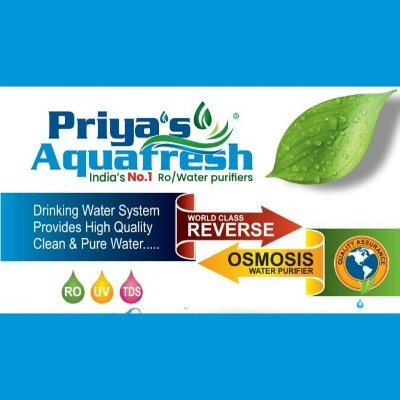 AquaPriyas's profile picture. Priyas Aqua Fresh Water solutions offer to you the best water purifiers in the market,we offer purifier cabinets, membranes,inline pumps and housing.We believe