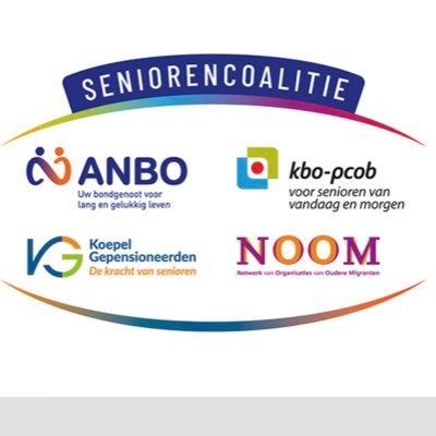 De seniorencoalitie bestaat uit: KBO-PCOB, NOOM, ANBO en Koepel Gepensioneerden. Samen vertegenwoordigen wij 350.000 mensen van 50 jaar en ouder.