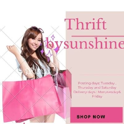 EzehSunshine's profile picture. Very clean and affordable thrift wear 
❌No Refunds
Payment before delivery
Posting day tun,Thur, and Saturday
Delivery days,Mon,wes, Friday 
we are also on IG