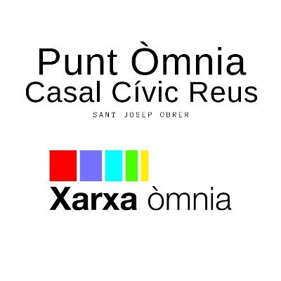 Twitter oficial del Punt Òmnia Casal Cívic Reus. Formem part de la @xarxaomnia i de @punttic Alfabetització digital, Accés a les TIC.