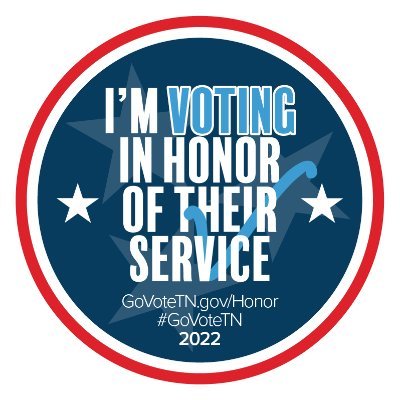 The Honor Vote program lets Tennesseans dedicate their vote to any veteran or active duty U.S. service member. #GoVoteTN #TNHonorVote