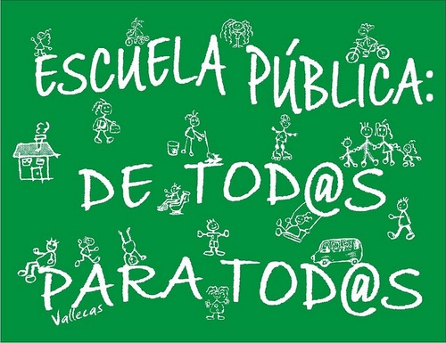Un intento de recoger todo lo que se mueve por la red en apoyo de la lucha por la defensa de la Escuela pública.