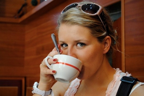 Coffee before talkie.