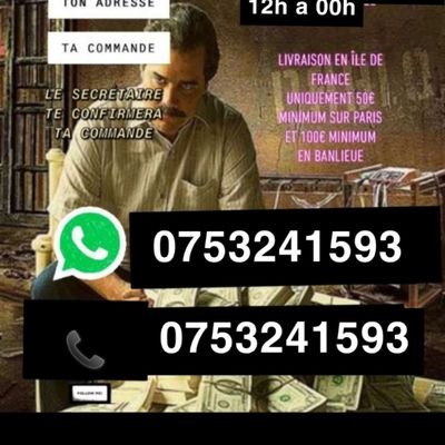 Salut, je fais des livraisons de weed 🌿 et hash 🍫 partout en ile de France contacter moi sur WhatsApp 👉0753241593 les commande uniquement sur WhatsApp