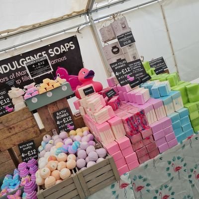 Pure Indulgence Soaps. Handmade Soaps, Bathbombs and our FAMOUS Soap Filled Sponges. Travelling the UK selling at events and shows &
Manchester Christmas Market