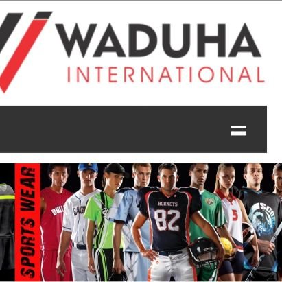 manufacturers and supplier of sportswear 👕👖⚽🏀🏁🎾⛳and apparels.
For any query visit our website http:// https://t.co/frdtVIdmEM or send us an email on waduha